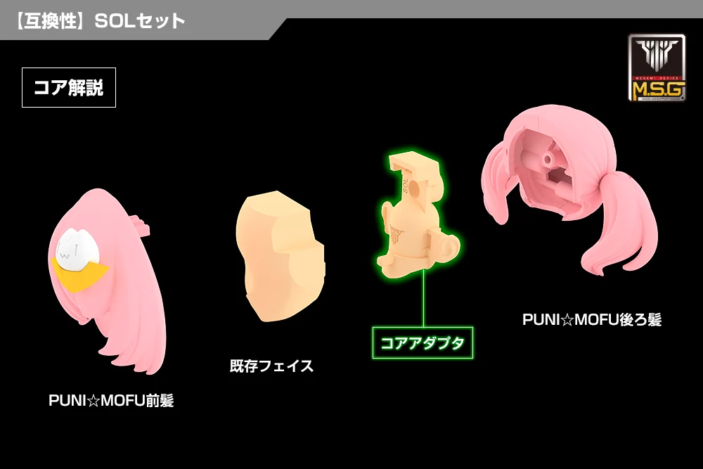 MEGAMI DEVICE M.S.G 05 FACE SET SOL SKIN COLOR C - Image 5