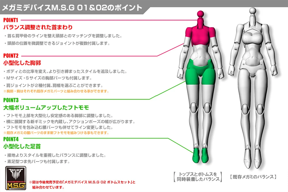 Megami Device M.S.G 01 TOPS SET SKIN COLOR B - Image 7